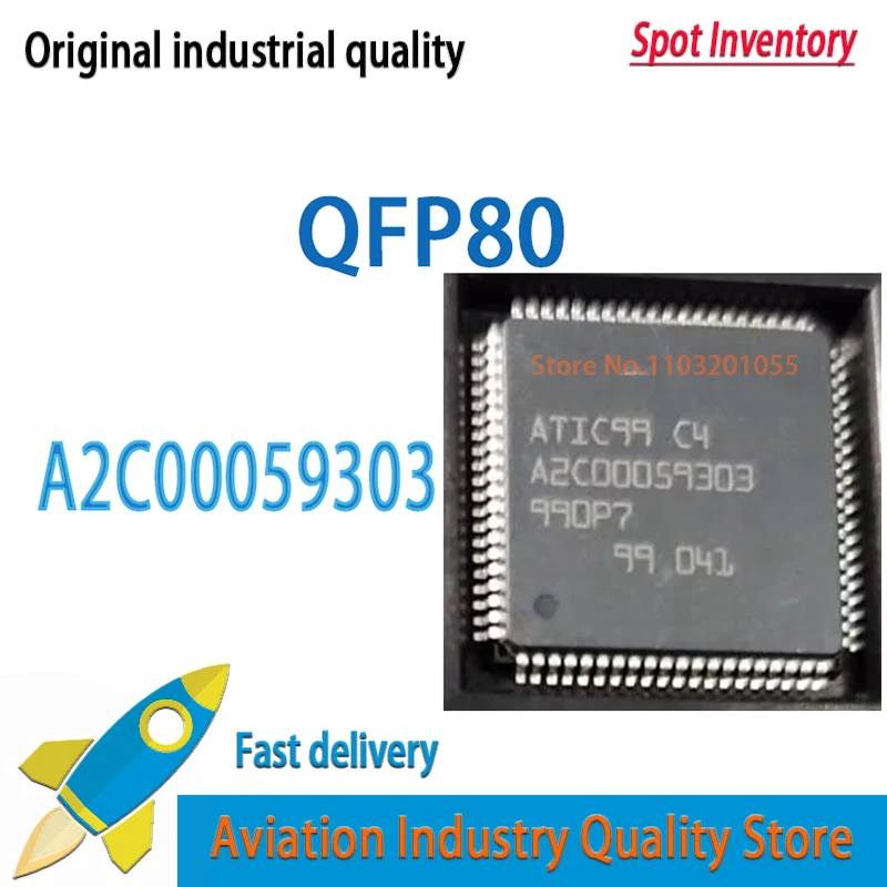 ATIC99 C4 OP1 5~10PCS/LOT   A2C00059303 ATIC99C4 0P1 QFP80
