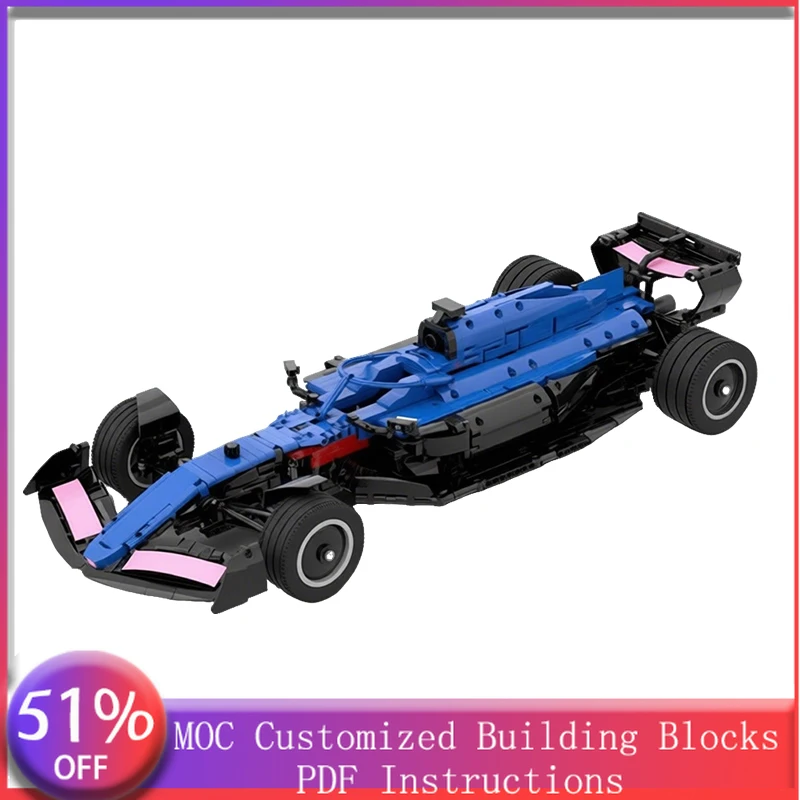 

2517 деталей: Спортивный автомобиль с механической коробкой передач, модульный конструктор MOC, простой развивающий набор для детей, креативный DIY-подарок для мальчиков на праздник