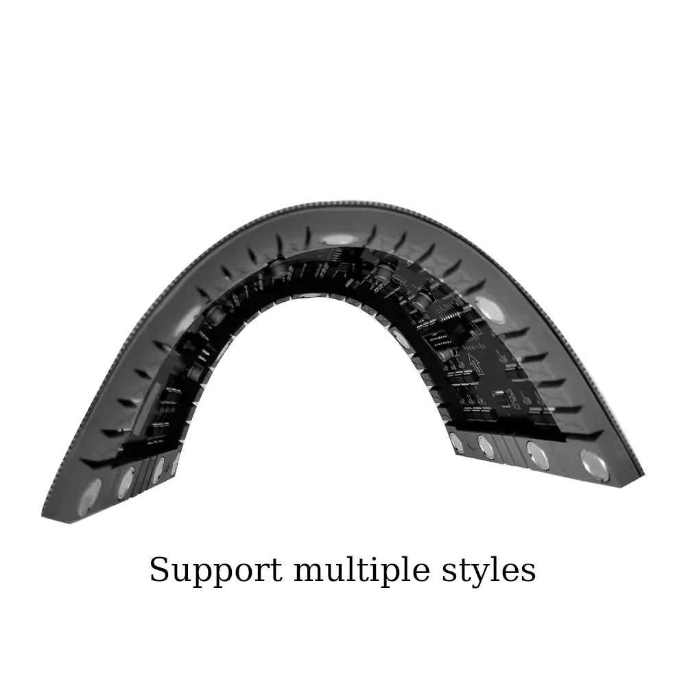 P1.875 led módulo colorido macio 240x120mm lâmpada smd 128x64 pixels interface hub75 32scan 3840hz rgb display dobrável flexível