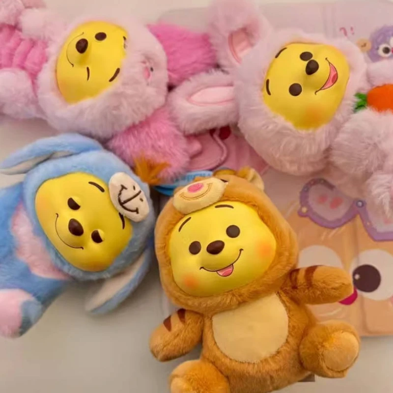 Winnie The Pooh Naughty Party Series Blind Box Vinyl Plush Winnie The Pooh Mystery Box Cute Doll Bag Pendant Grils Lovely Gifts