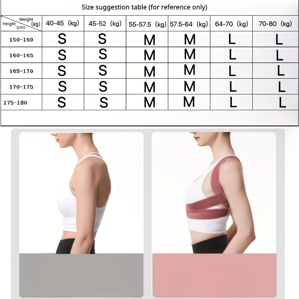 Women Invisible Comfort Back Corrector Harness Adjustable Multi Sizes Support Straight Sitting Spine Trainer
