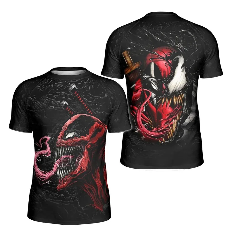 

Спортивные футболки с короткими рукавами, быстросохнущие футболки с 3D-принтом, принт с персонажами из "Вселенной Marvel", спортивные дышащие футболки с короткими рукавами