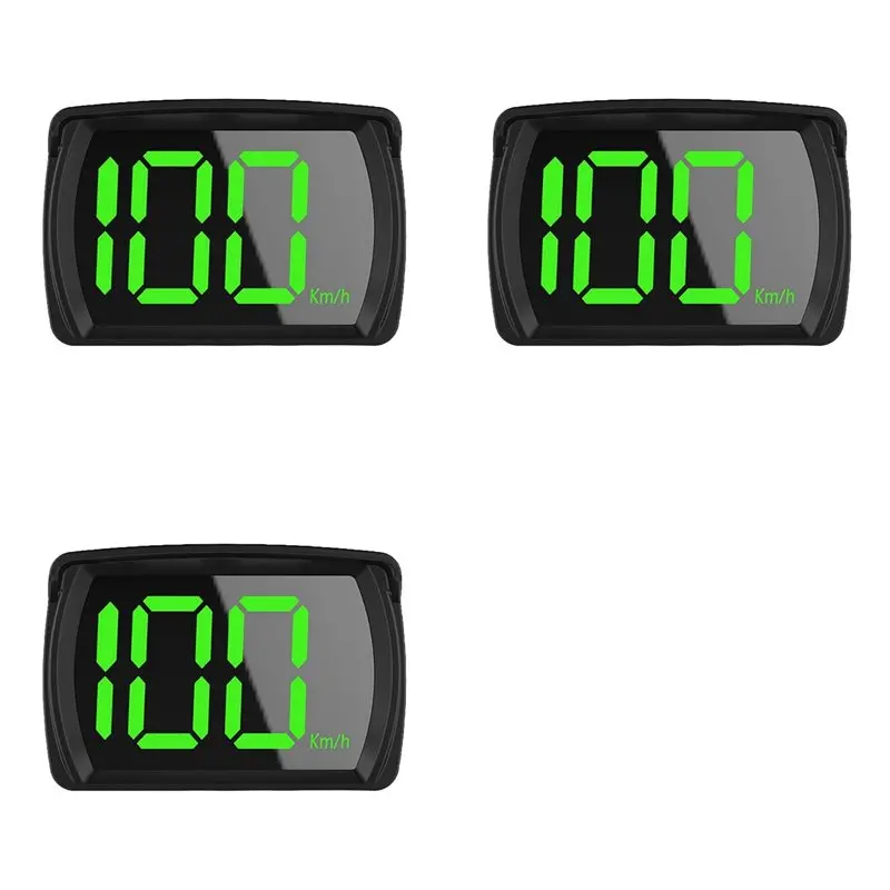 3X Universal Digital GPS Speedometer KMH Reminder Meter HD LCD Display Plug And Play Big Font For All Vehicle-AS55