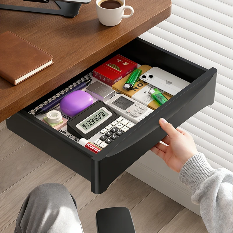 

Ящик под столом большой емкости | Невидимый, многофункциональный органайзер для хранения вещей для вашего офиса и рабочего пространства