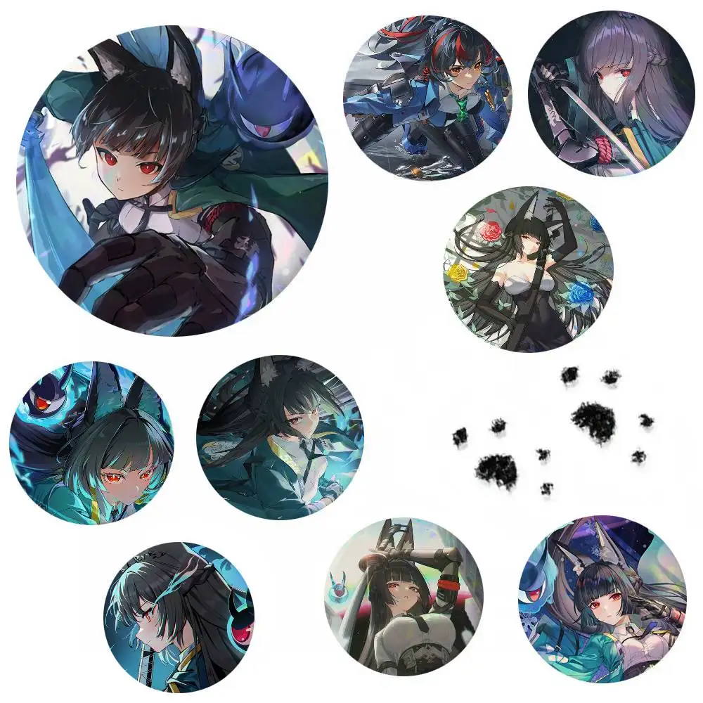 Zenless Zone Zero Game Hoshimi Miyabi Round Badges Can Be Used To Decorate Clothes And Backpack Pins