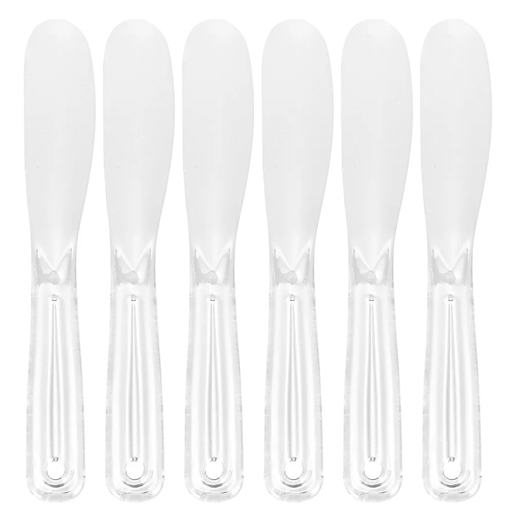6Pcs Face Cream Spatulas Mask Stirring Spoons Facial Cream Scoops for DIY Mixing Applying Skincare Makeup Spatulas