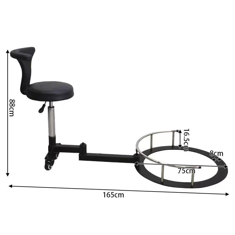 Looook Store Beauty Salon Swivel Chair Adjustable Height Rolling Barber Stool 360 Degree Rotating Technician Chair with Casters