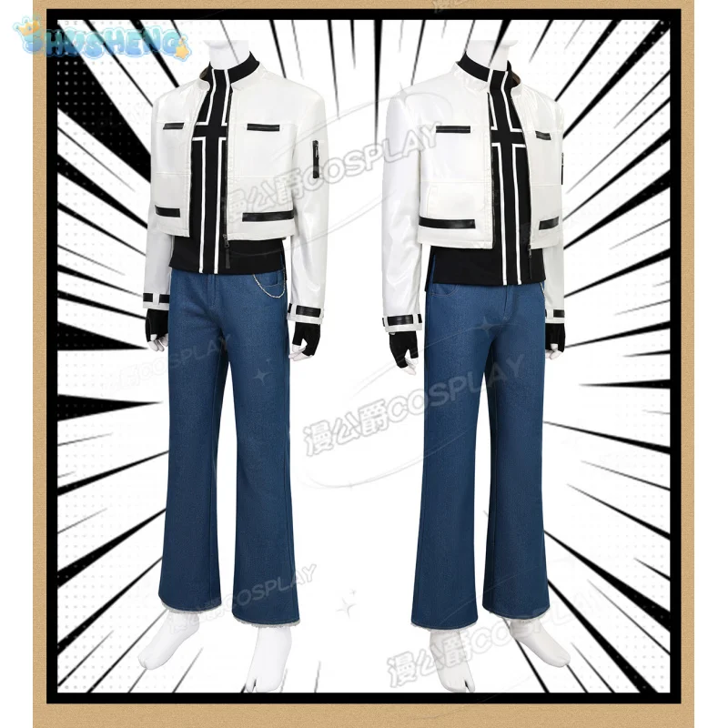 

Kyo Kusanagi Game King of Fighters '99 Cosplay Costume Leather jacket gloves pants accessories Christmas party Woman man uniform