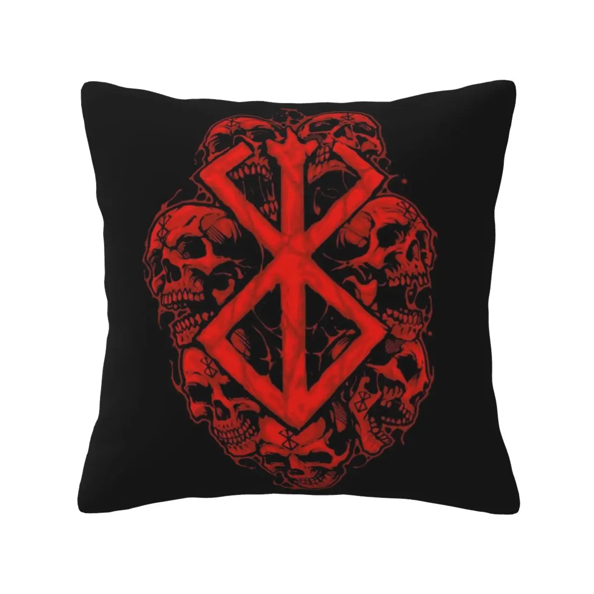 Berserk Sacrifice Mark Demon Sword And Magic Square Pillowcase Pillow Cover Cushion Zip Decorative Throw Pillow for Home Sofa
