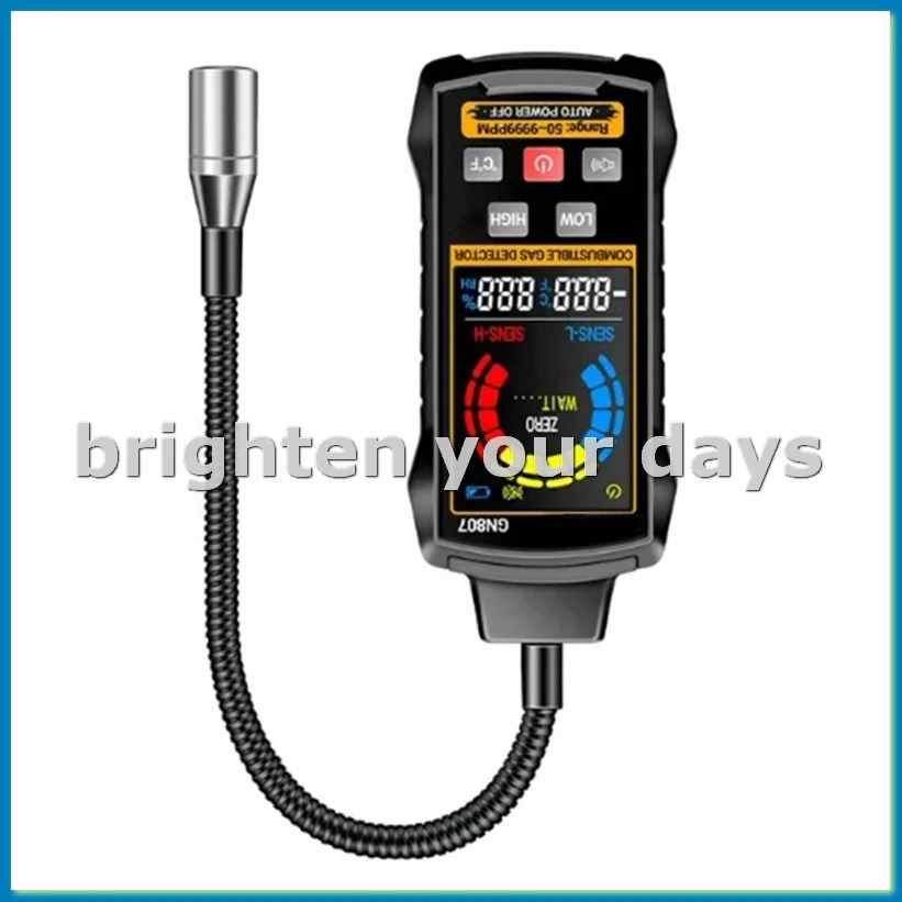 GN807 Combustible Gas Detector Alarm Digital Combustible Gas Detection 50-10000PPM Methane Gas Test Tool-VVNB