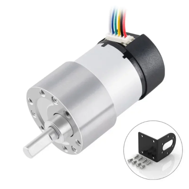 6V DC Gear Motor with Encoder, Hall Sensor Speed Disc