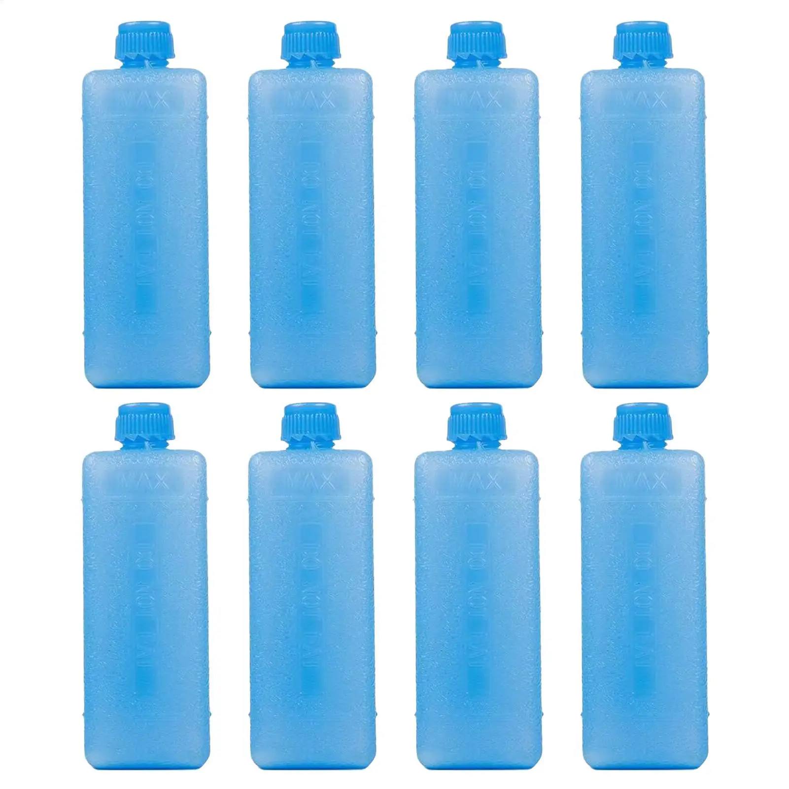 8pcs Reusable Ice Box PE Ice Crystal Box Refrigeration Keep Fresh Picnic Cooler Box Durable Air Conditioning Fan Ice Crystal Box