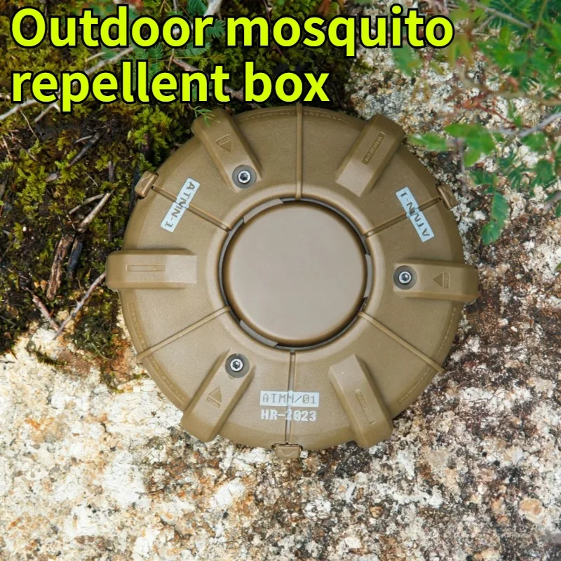 

Tactical Mosquito Incense Box Home Outdoor Camping Tank Mine Model Mosquito Repellent Rack with Cover