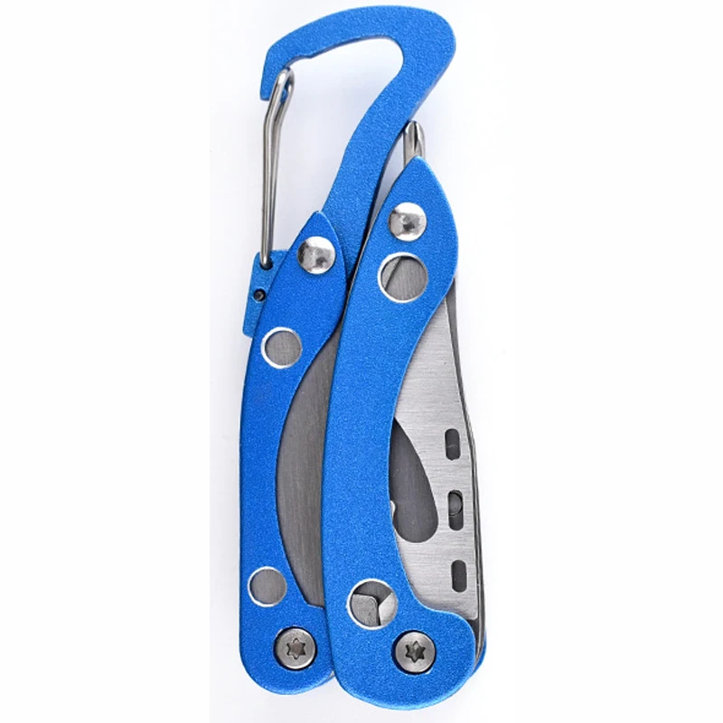 Dobeli 7 In 1 Stainless Steel Blade Outdoor Camping Multitools Multi-functional Pliers with Mini Folding Knife Gift Lylon Bag