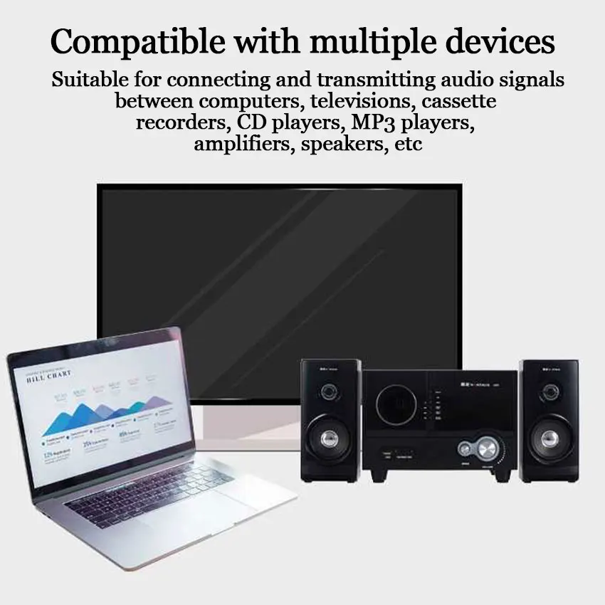 3.5 مللي متر إلى جاك 3 كابل RCA مكون الفيديو كابل محول AV لتلفزيون TCL أحمر أبيض وأصفر أنثى #6