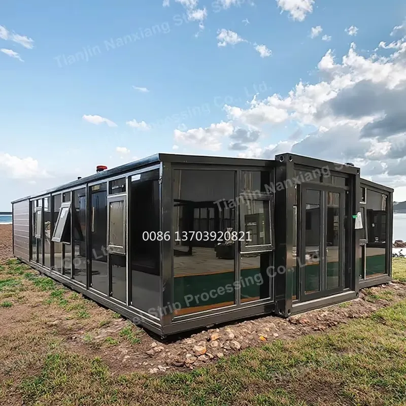 منزل جاهز 40 قدم 20 قدم حاوية منزلية 2 غرفة نوم منزل صغير قابل للطي حاوية قابلة للتوسيع منزل قابل للطي منزل مسبق الصنع #1