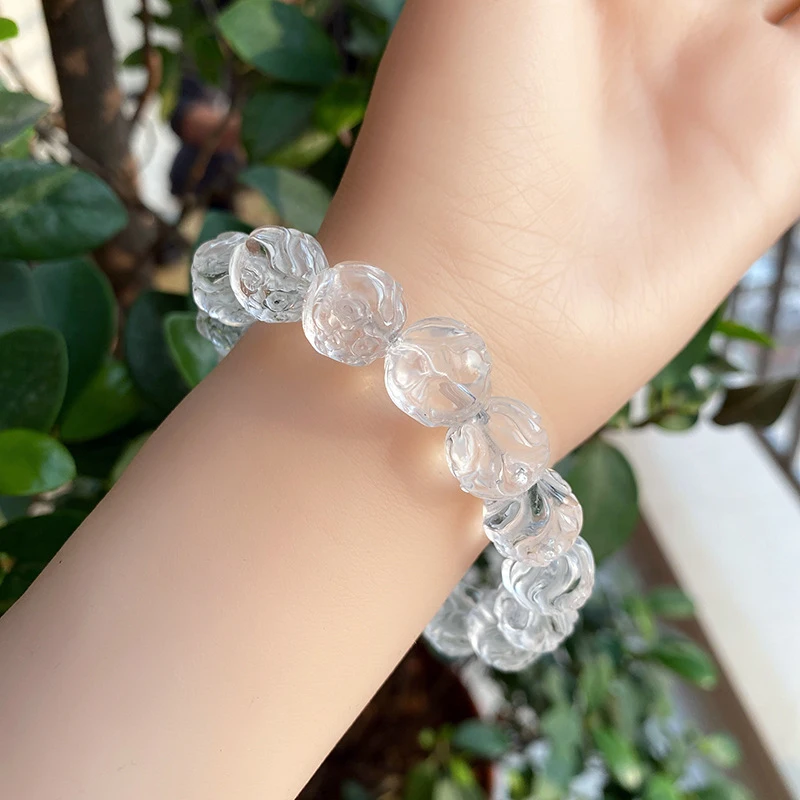 Natural White Nine-Tailed Bracelet Loose Beads Accessories Jewelry