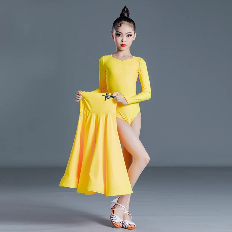 Children Waltz Ballroom Dancing Clothes Kids Tango Chacha Modern Dance Costumes Skirts For Girls Latin Dance Dresses