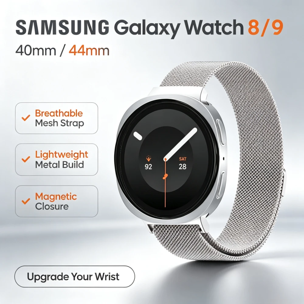 Milanese Loop Magnetic - 삼성 갤럭시 워치 8 9 44mm40mm