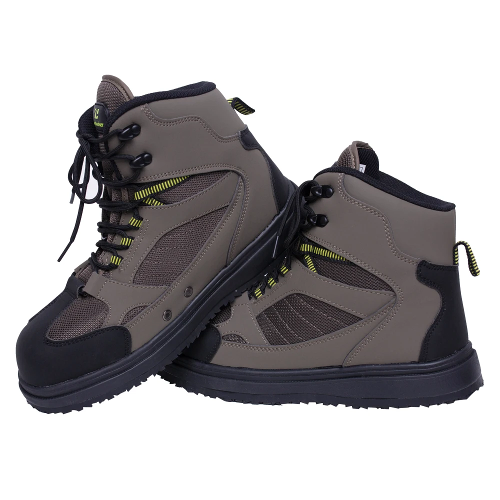 Men\'s Fishing Wading Boots Anti-slip Fly Fishing Waders Rubber Sole Boot Outdoor Breathable Upstream Shoes