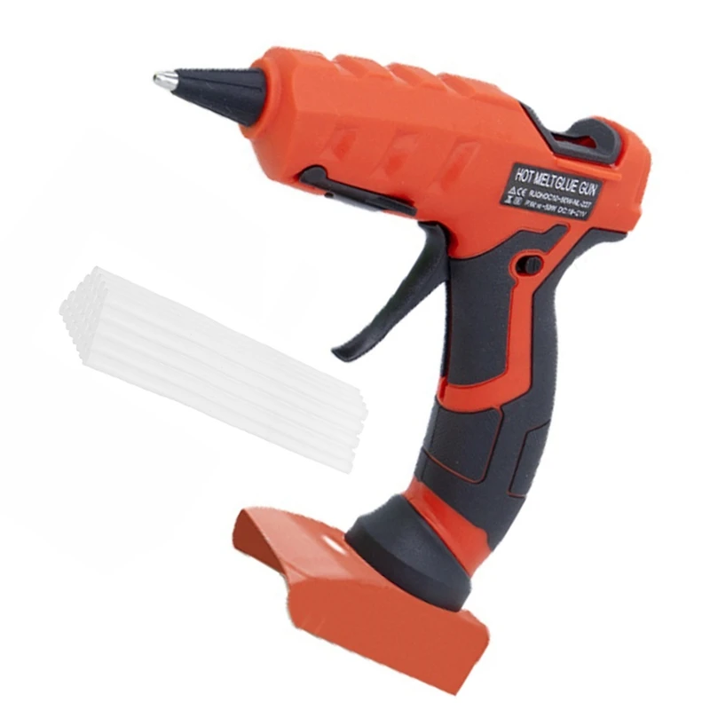 Promotion! 40W Hot Glue-Gun For Milwauke 18V Battery Cordless Glue-Gun For DIY Electric Heat Repair Tool