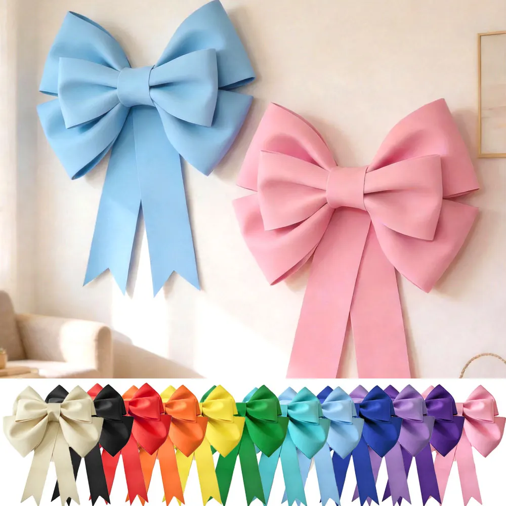 15 Colors Giant Bows for Decorations DIY EVA Large Bows for Wedding Coquette Birthday Party Home Wall Backdrop Photo Booth Decor