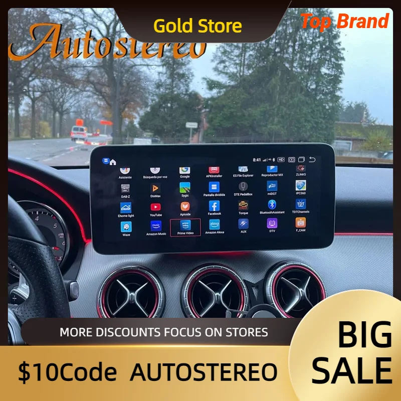 

Android 13 Авто Стерео Qualcomm 665 для Mercedes Benz GLA A B G CLA 2013-2019 Автомобильный GPS-навигатор, мультимедийный плеер, головное устройство