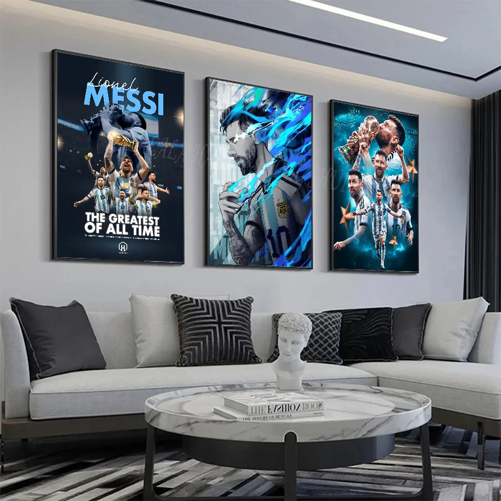 Плакат Месси, настенное искусство, домашний декор, декор комнаты, цифровая живопись, гостиная, ресторан, кухня, искусство