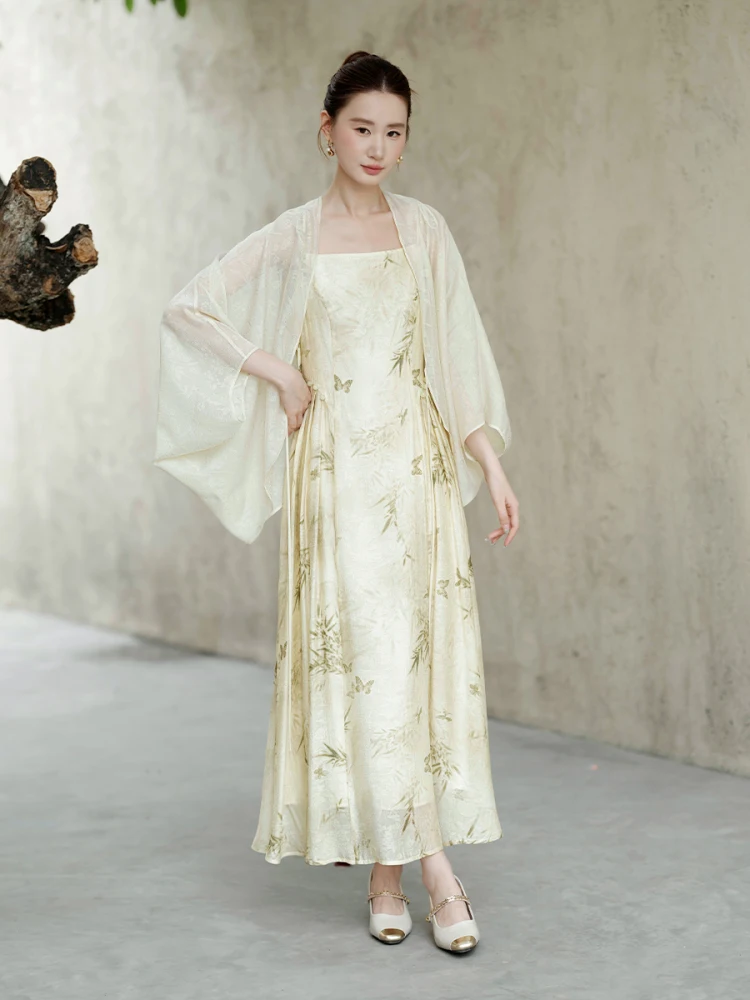 

Новая китайская женская куртка свободного кроя с рукавами «летучая мышь», удобная, легкая, летняя, модная, в традиционном стиле Тан