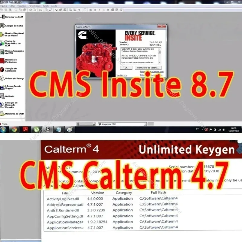 2026年人気商品-トラックエンジン診断ソフトウェア-insite-87-calterm-47-metafile-keygen-永久ライセンス-ワークサイト-ライン6-7