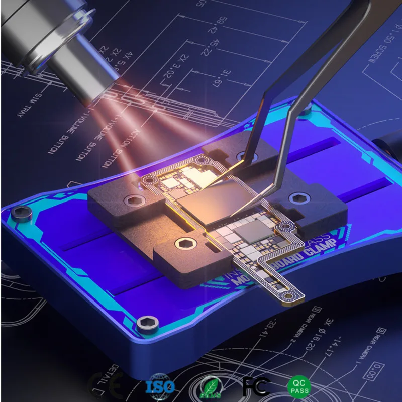 

‌ Механическое G-Fix воздушное термостойкое стекло, приспособление для материнской платы, ширина 70 мм, зажимной инструмент для пайки печатных плат для удаления клея с чипом телефона