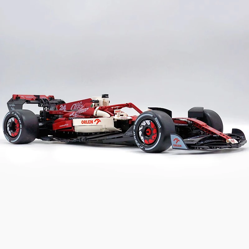 Technical MOC Champions Formula F1 Team C64005 1:8 modify Race car Model Building Blocks Sports Car Brick Puzzle Toys Kids Gifts