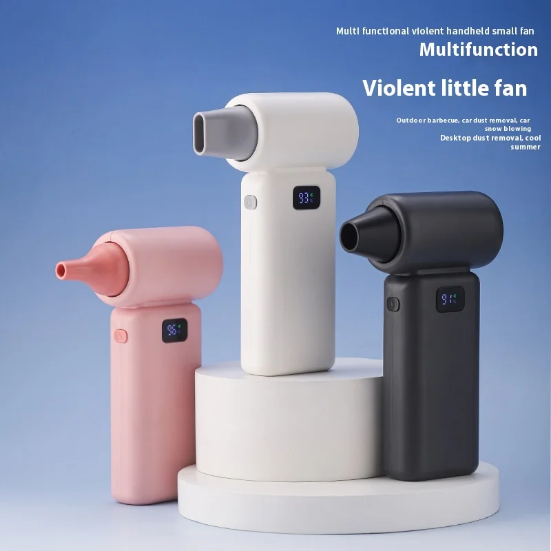 

100000RPM Wireless 6000 MAh Violent High Speed Turbo Fan Hurricane Vacuum Blower Handheld Mini Portable Outdoor Air Conditioner