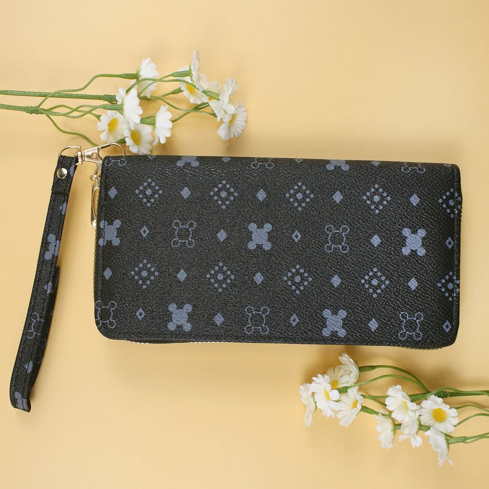 Relógio Retro de pulseira de couro para mulheres, carteira requintada, sacos clássicos, senhoras de luxo, atividades ao ar livre, 2pcs set