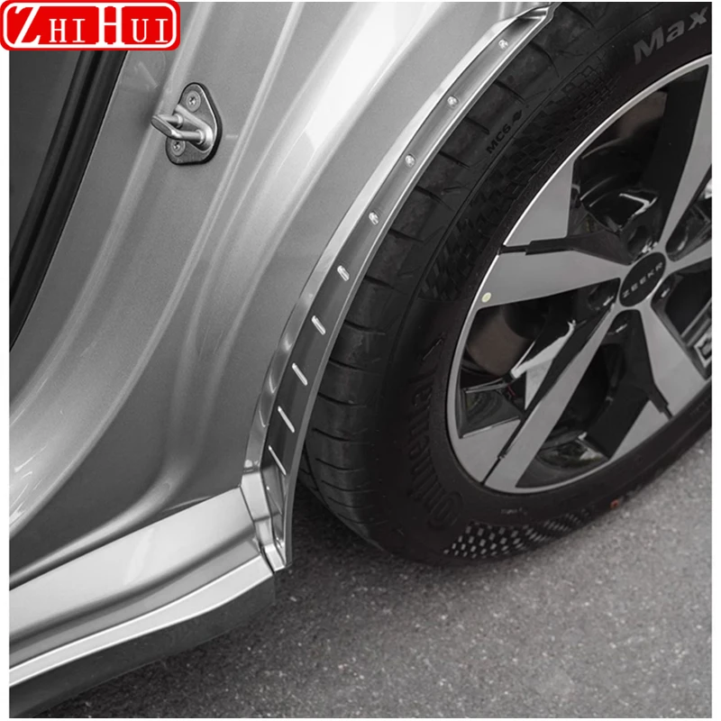 For Zeekr 001 2021-2024 Car Styling Mudguards Plastic Painted Fender Cover Rear Wheel Linining Mud Flaps Guard Cover Accessories