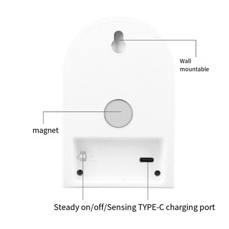 LED Sensor Light Small Table Lamp Dormitory Bedside Night Light Portable Emergency Night Light