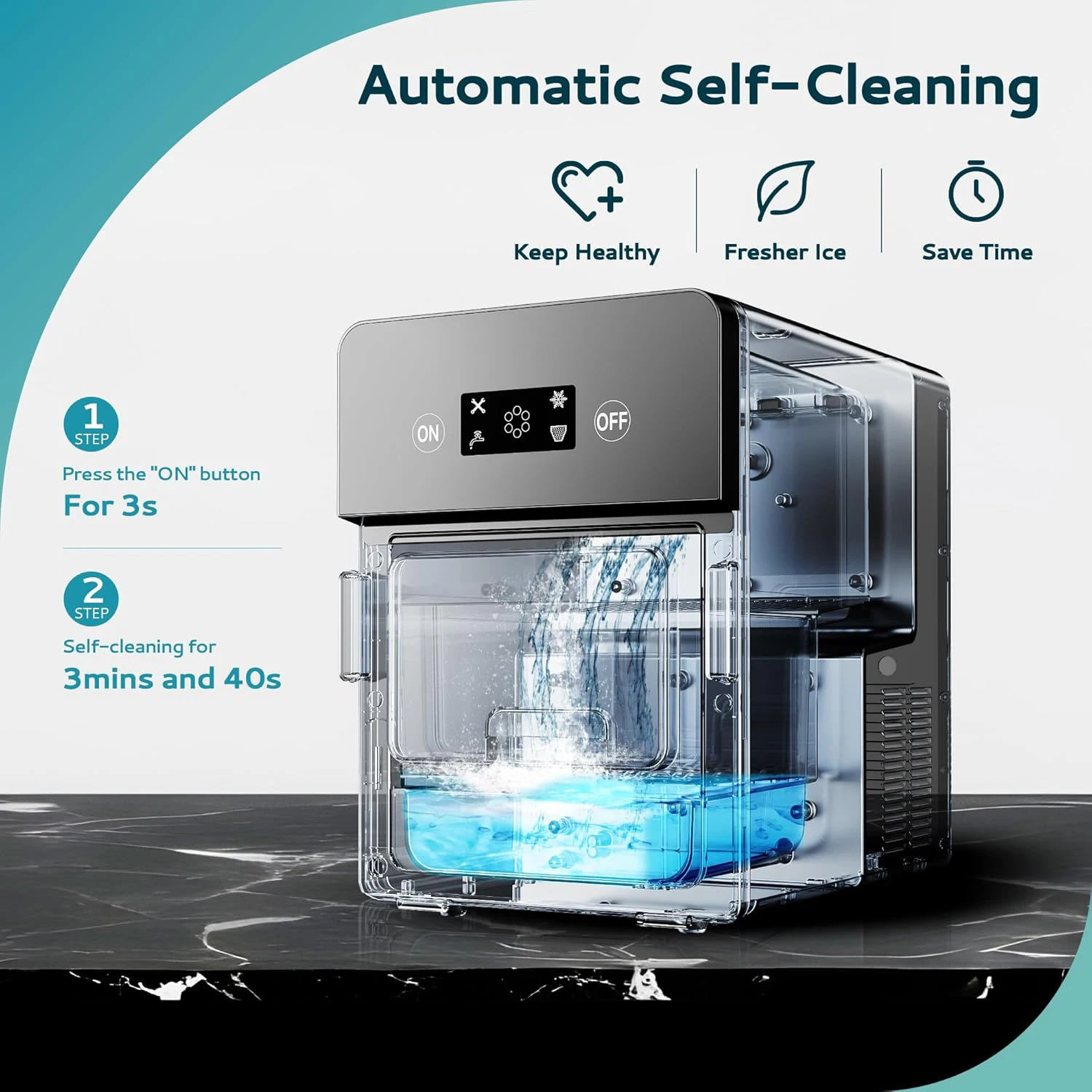 Wholesale New Automatic Ball Ice Maker Machine Countertop Plastic Housing Household Use High Capacity 10Kg/Day