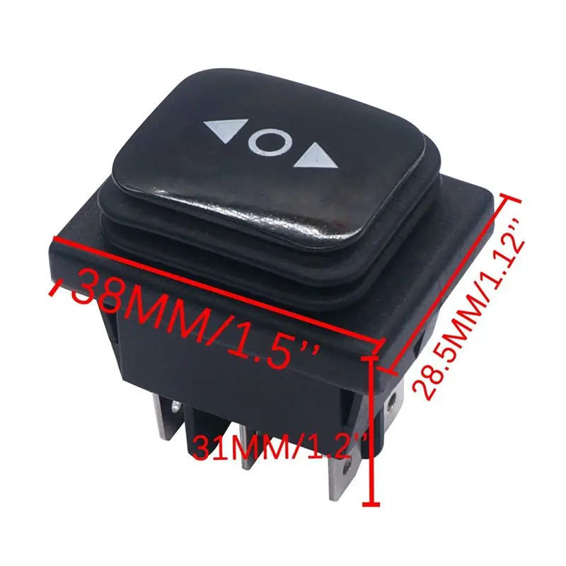 B63B-Momentary Polarity Reverse Switch Waterproof Control Motor Actuator 6 Pin 3 Position Rocker Toggle Switch