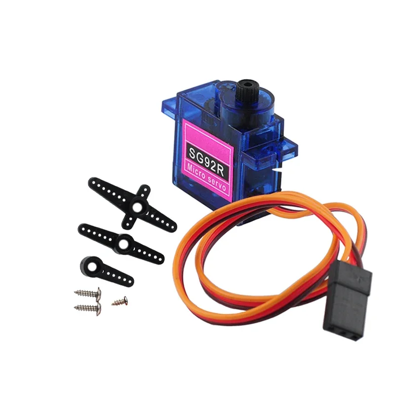 2.5kg.cm mini micro analógico 180/270/360 graus rc carro servo sg92r 9g motor servos para robô avião aeronave helicóptero 9g sg 92