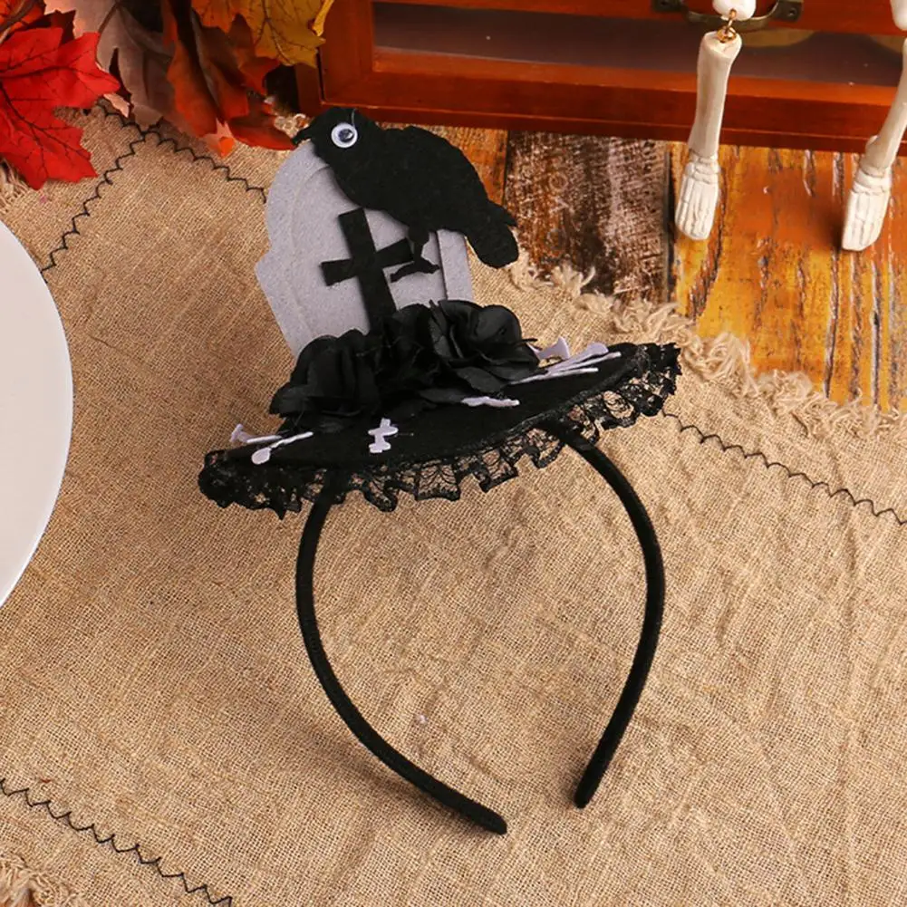 Halloween Accessory Eyeball Design Spooky Halloween Headbands Bloodshot Eye Crow Ghost Festival Skull Hair Hoop for Party