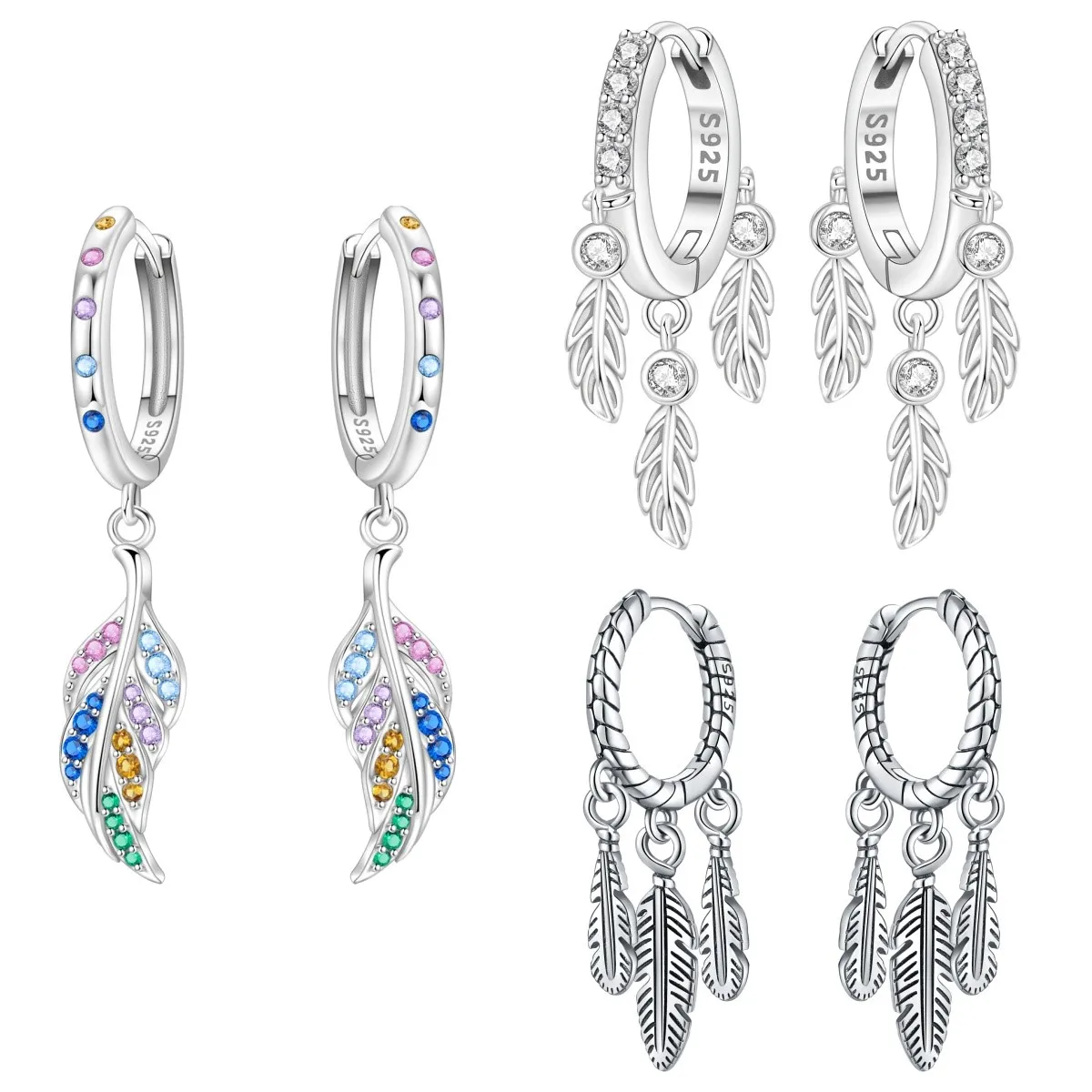 

Серьги Orstarry S925 из стерлингового серебра с перьями на удачу ﻿ Лучшие пожелания для женщин: модный подарок на день рождения, серебряные украшения.