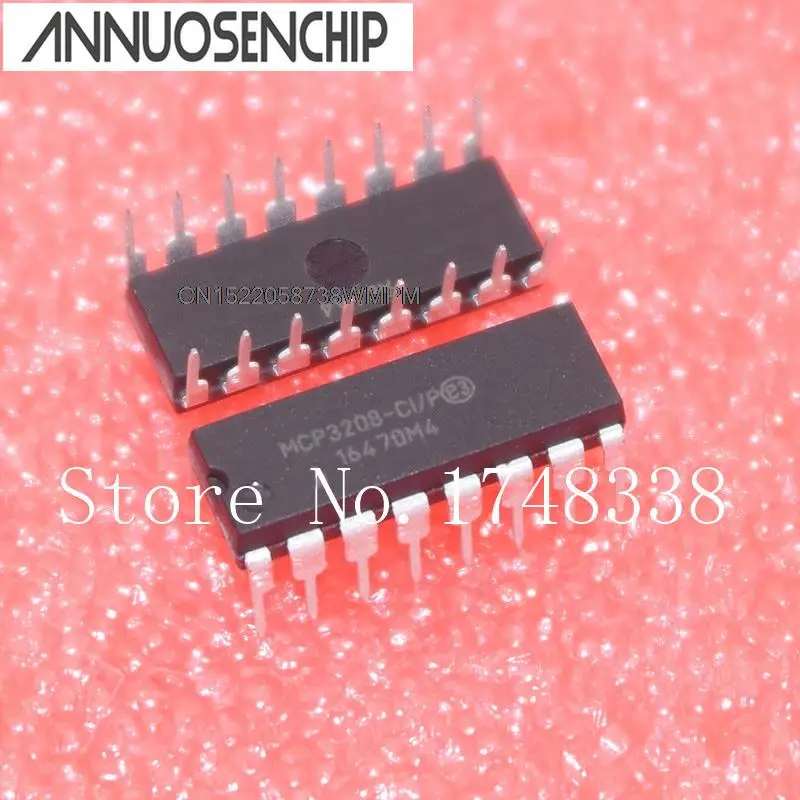 1PCS New and Original MCP3208-CI / P DIP16 MCP3208 MCP3208-CI/P