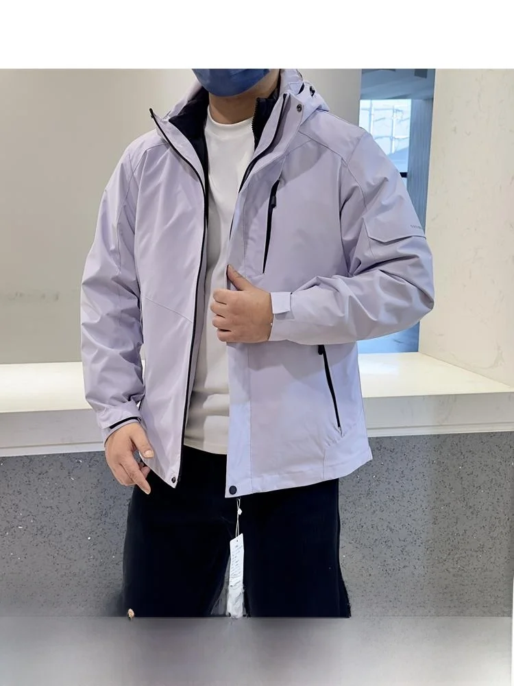 

Detachable down Inner Vest! All-Weather Waterproof Windproof Tee-In-One Men's Jaet! Youthful ular Regular Length Outer...