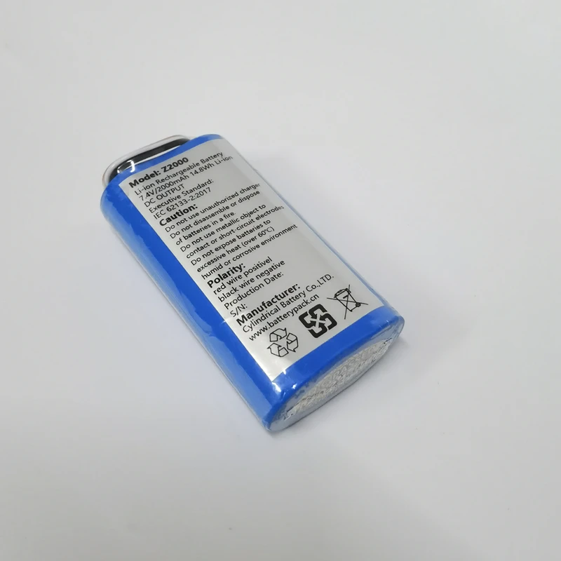 Batteria ricaricabile agli ioni di litio Z2000 7.4 v2000mah 14,8wh