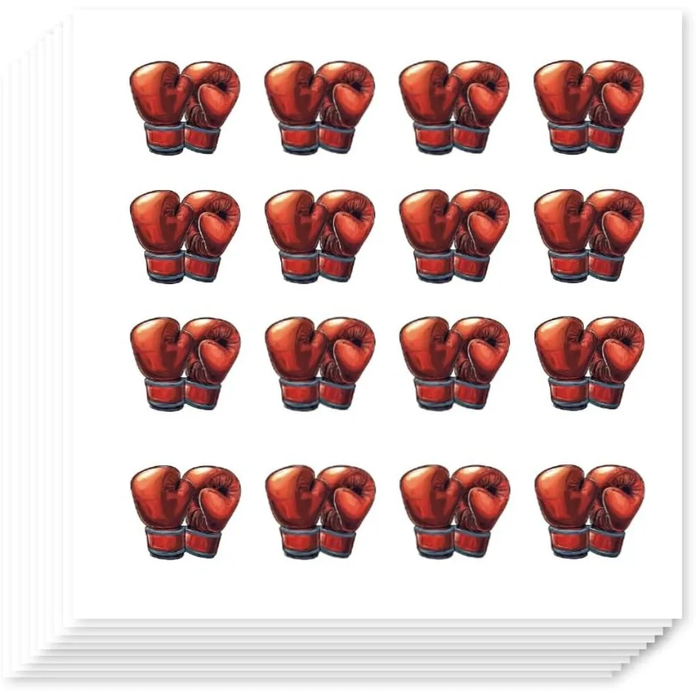320Pcs Dynamic Boxing Gloves Self-Adhesive Stickers Sport Stickers Sporty Decals for Gym Gear Locker Decor DIY Projects