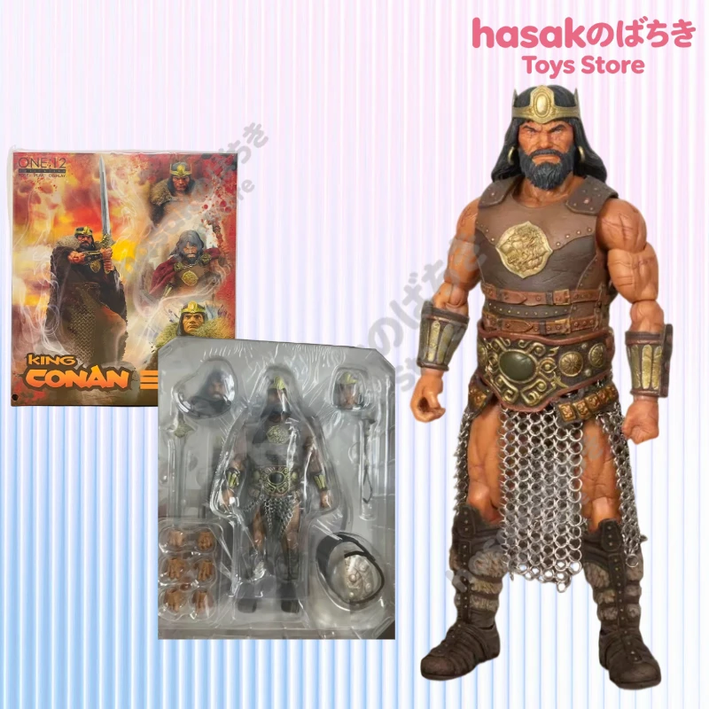 En Stock, Figura Original Mezco TOYZ 1/12 KING CONAN, Figuras de Acción Coleccionables de Anime, Muñecos Coleccionables