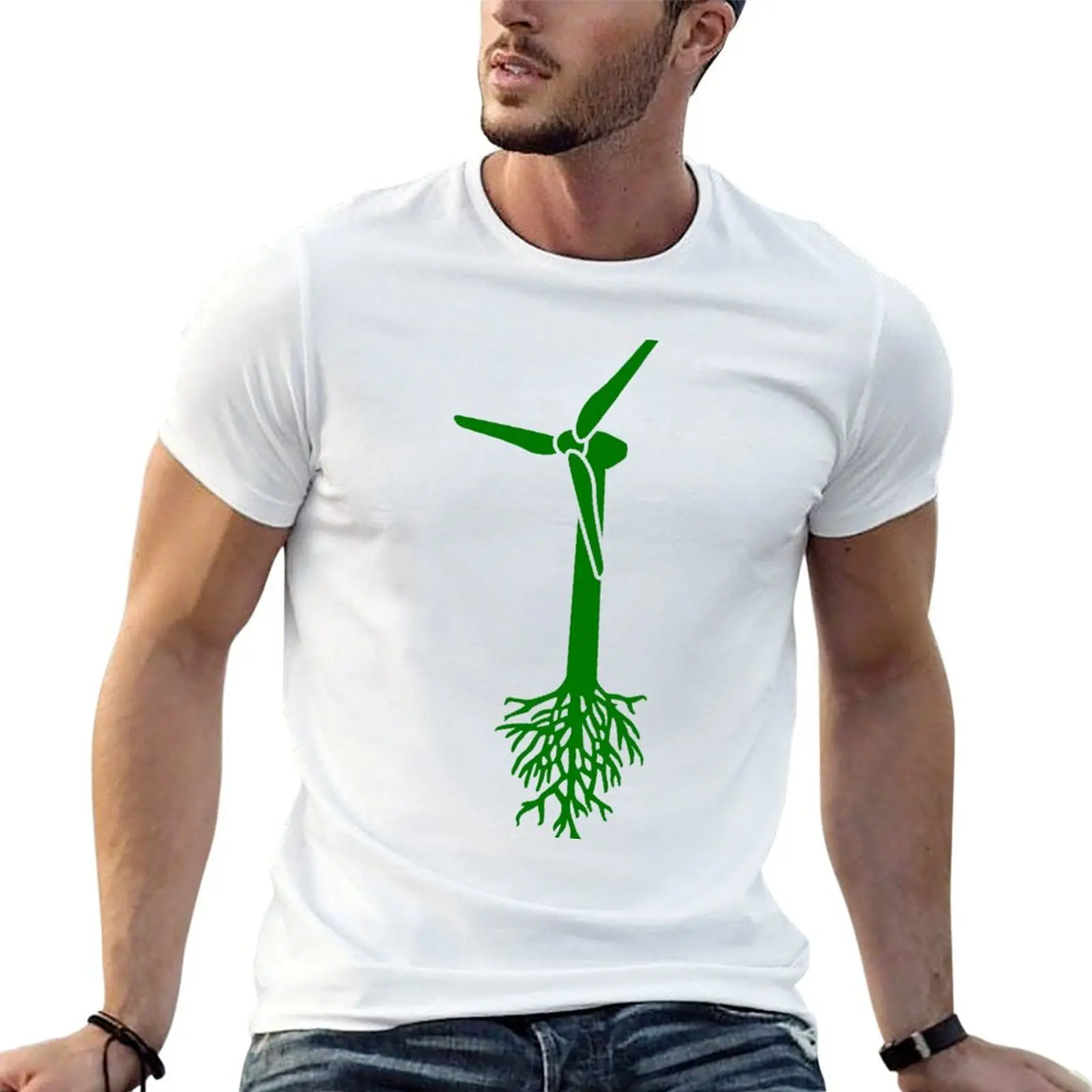 Think Green T-Shirt man t shirt cotton cotton t shirt pack t shirt man casual T-shirt