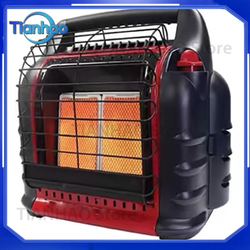 Portable LP Gas Heater Unit 4000 to 18000 BTU 3 Settings with Dual Tank Connection for Indoor and Outdoor Use for MH18BPRO
