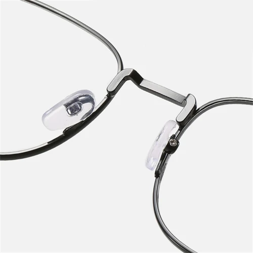 Imagen 2 del producto Gafas cuadradas antirayos azules para miopía, lentes graduadas con acabado de Metal para mujeres y hombres, anteojos para miopía, Stundent, 0-0,5-0,75 To -6