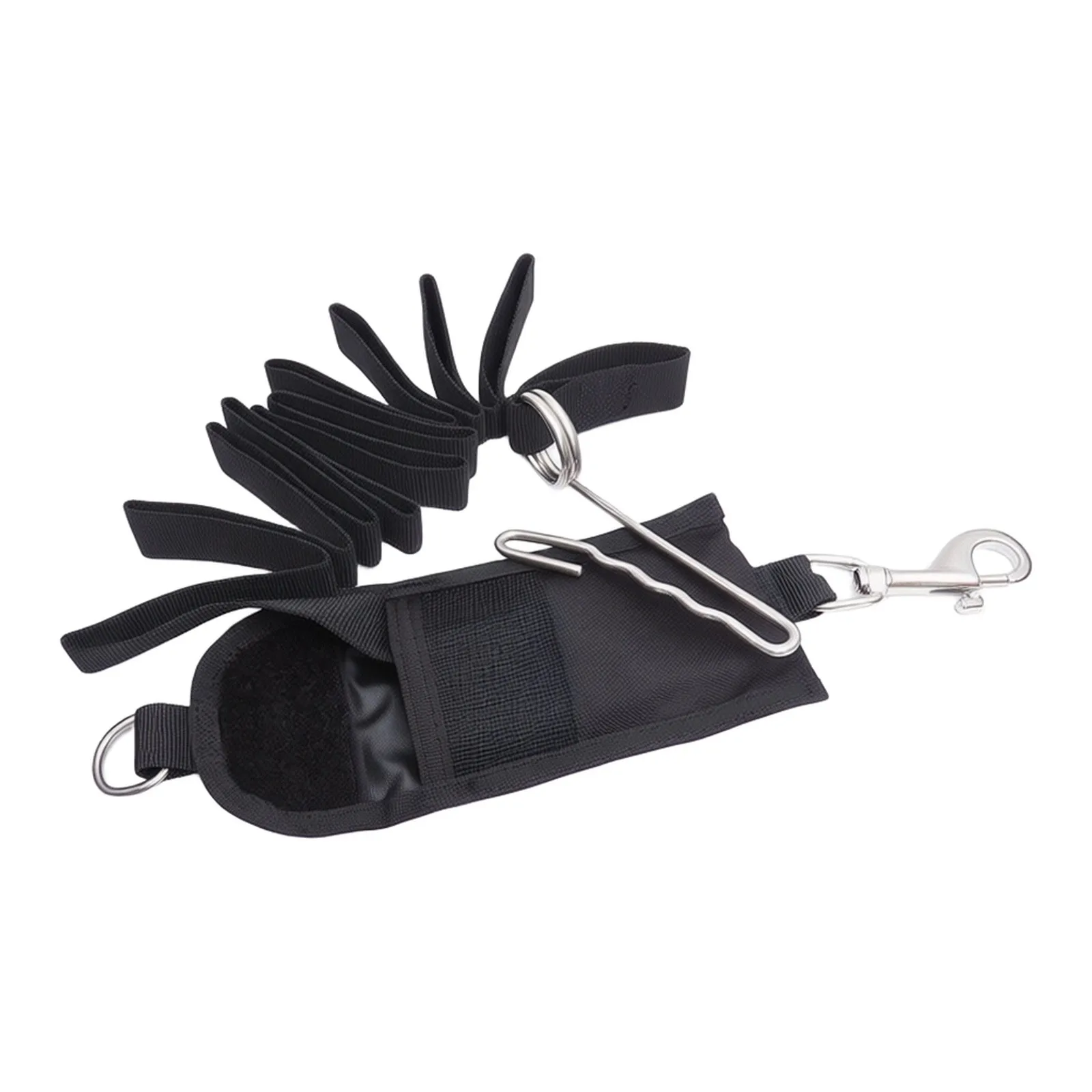 Scuba Diving 200cm Jon Line Set With Deco for garvin Hook And Swivel Hook D Ring Safety Tool Dive Climbing Outdoor Rope